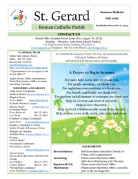 July Summer Bulletin