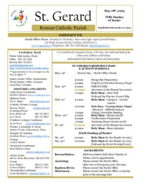 Fifth Sunday of Easter